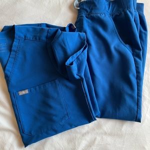 Figs scrub set catarina M zamora joggers MP royal blue